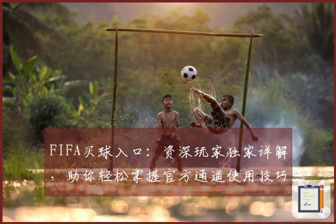 FIFA买球入口：资深玩家独家详解，助你轻松掌握官方通道使用技巧